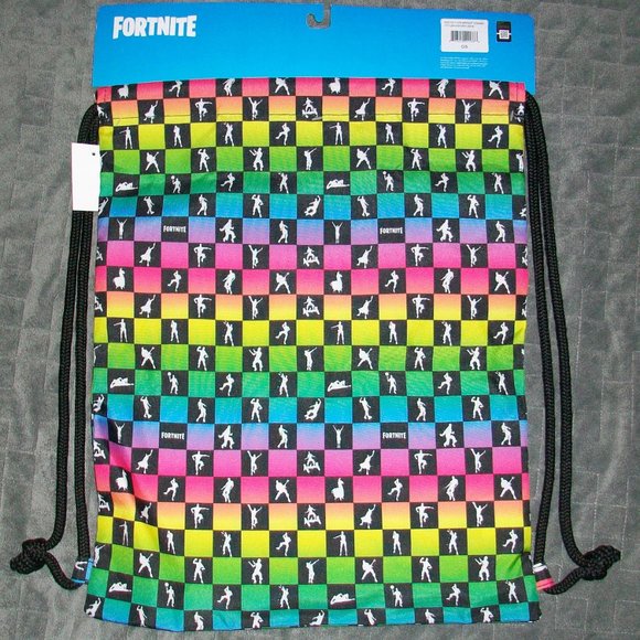 FORTNITE Amplify Carrysack Drawstring Cinch Bag 16"x14" Gamers Backpack - Picture 3 of 4